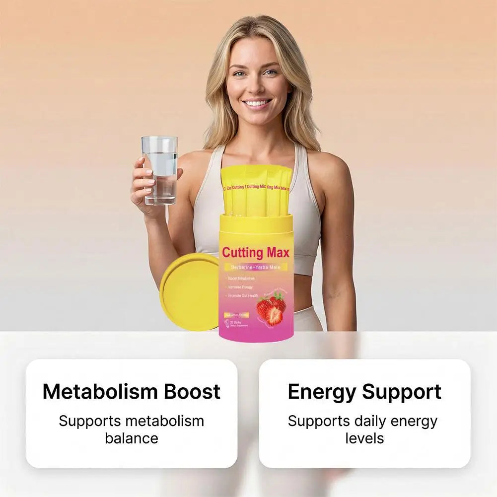 Strawberry Mate Tea Delicious Strawberry & Acai Flavor For Daily Gut Health Support Maintain PH Balance 30 Individually Packaged