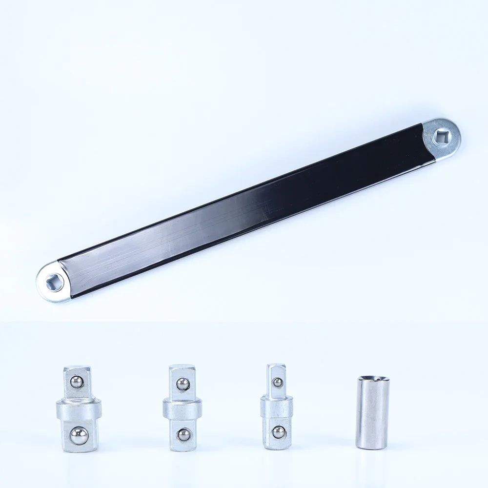 Extension Ratchet Wrench 15-inch Extension Wrench 3/8" Offset Impact-Ready Socket Wrench Tools Versatile Square Drive Adapters