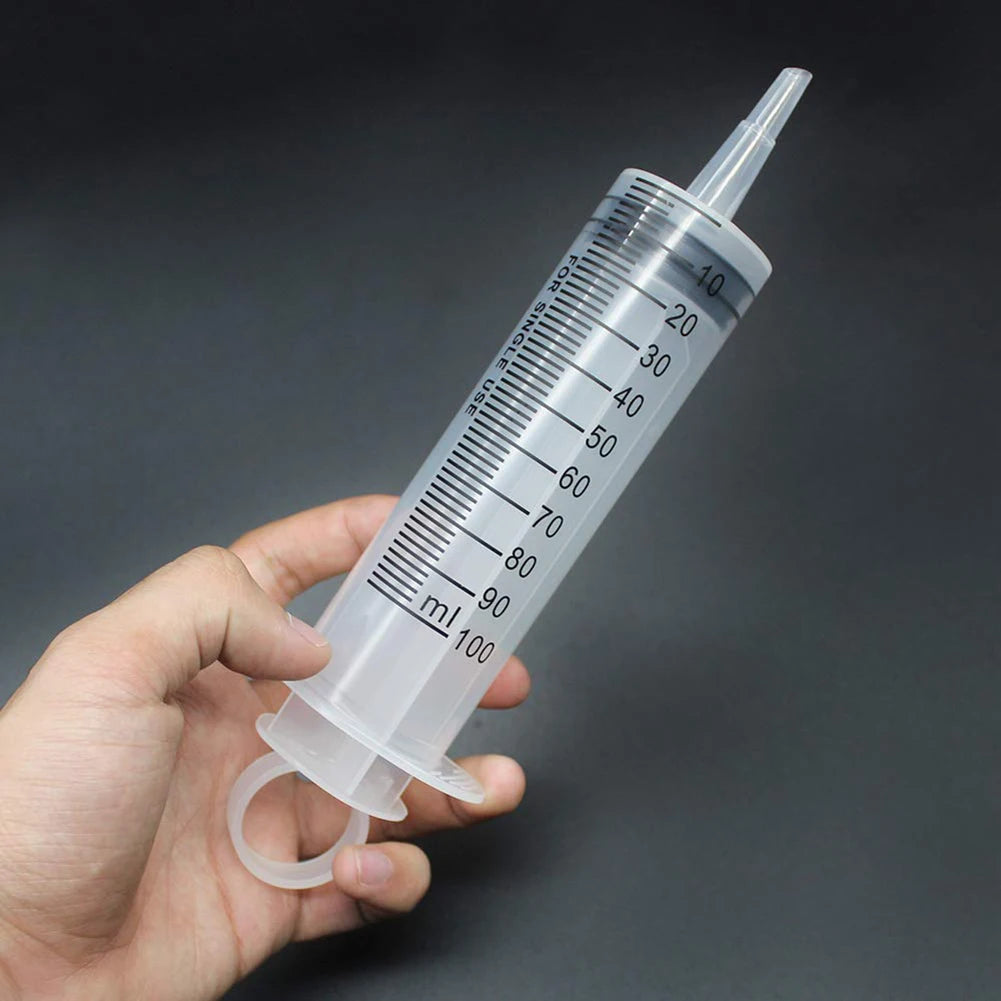 20/60/100ml Plastic Reusable Syringe For Measuring Nutrient Sterile Hydroponic Measure Perfume Rinse Disposable Sampler Injector
