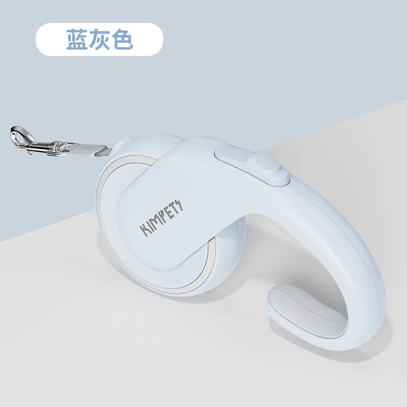Automatic Retractable Dog Leash 5 Meters Long Teddy Dog Walking Rope Polyester Material for Small to Medium Sized Dogs