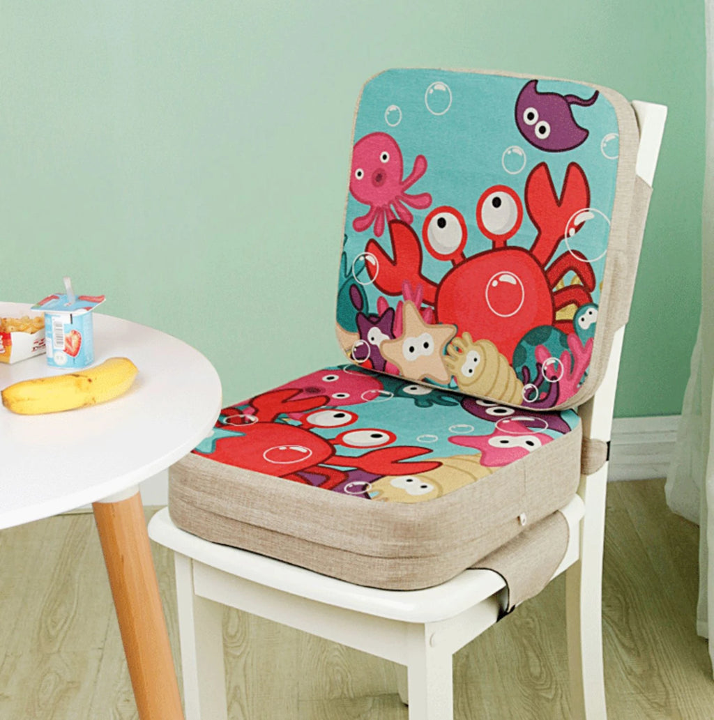 Cartoon Children Booster Seats Cushion Portable Baby Seat Cushion Increased Dining Chair Pad Toddlers Highchair