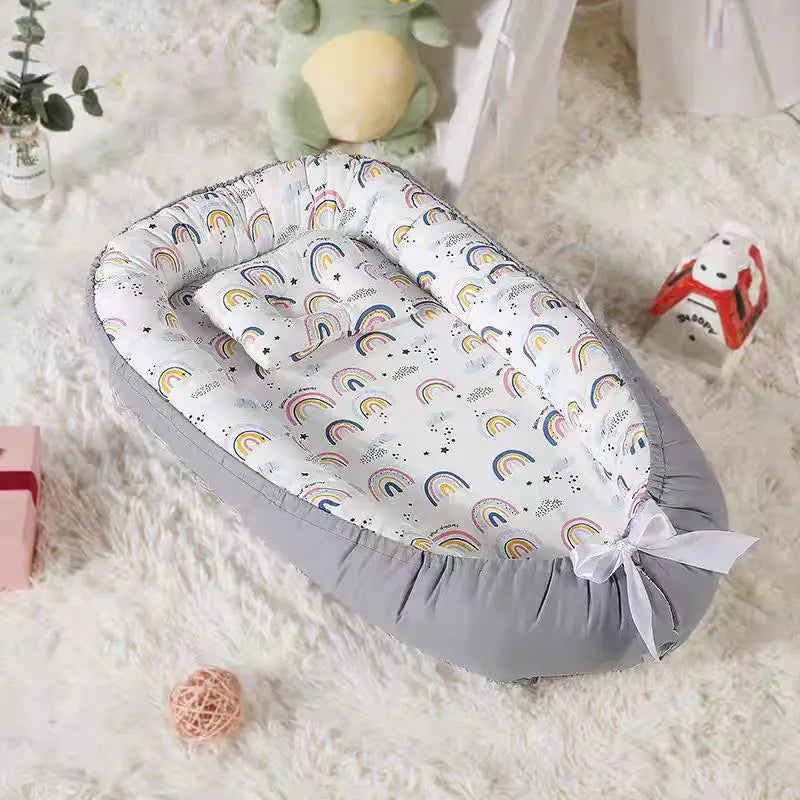 Cotton Baby Soft Bed Convenient Newborn Baby Bed Middle Bed Baby Enlarged Bed Baby Bed Circumference Baby Bed