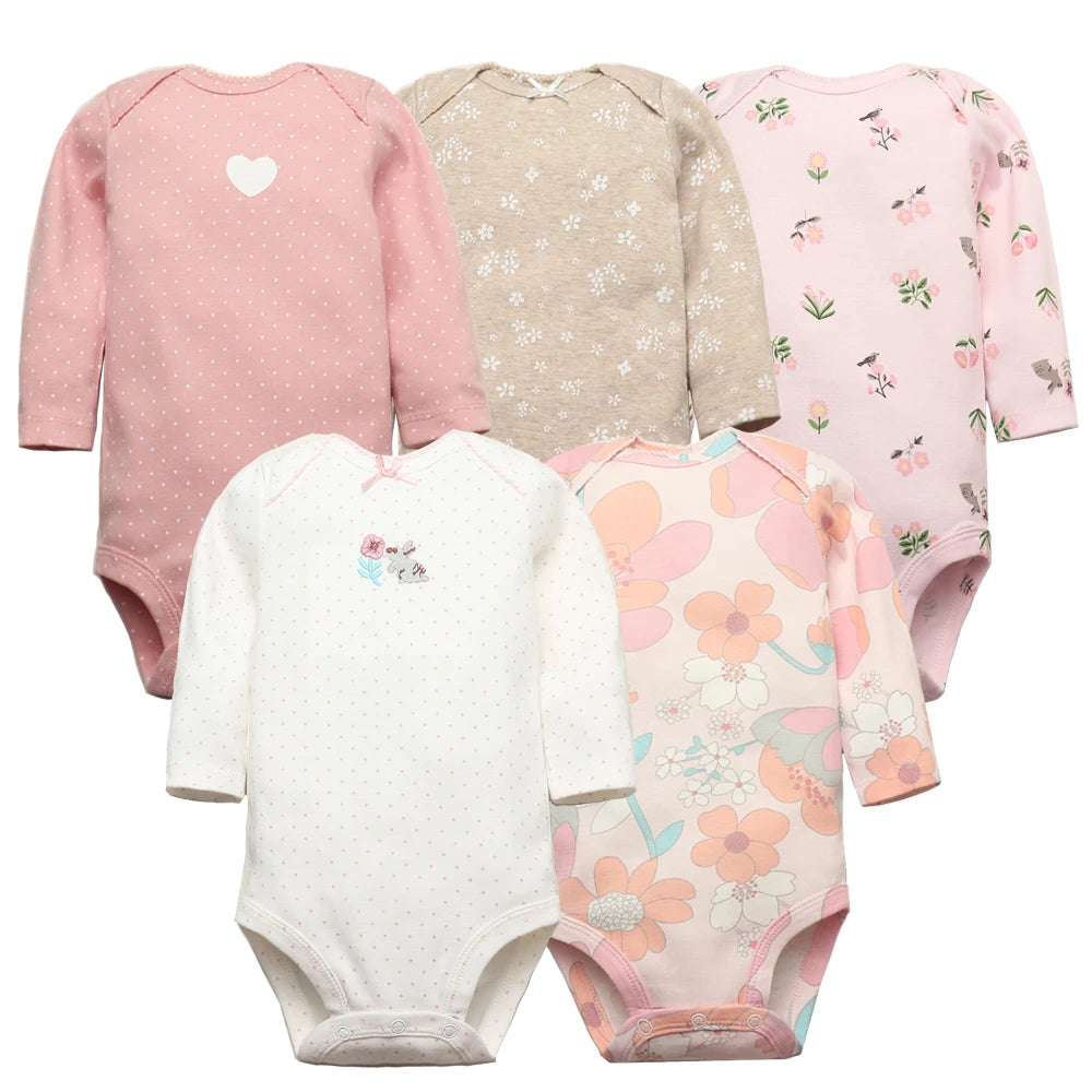 2023 Spring Autumn Baby Bodysuits Long Sleeve Baby Boy Girl Clothes 100% Cotton Bebe Jumpsuit Newborn Body Infant 0-24Month