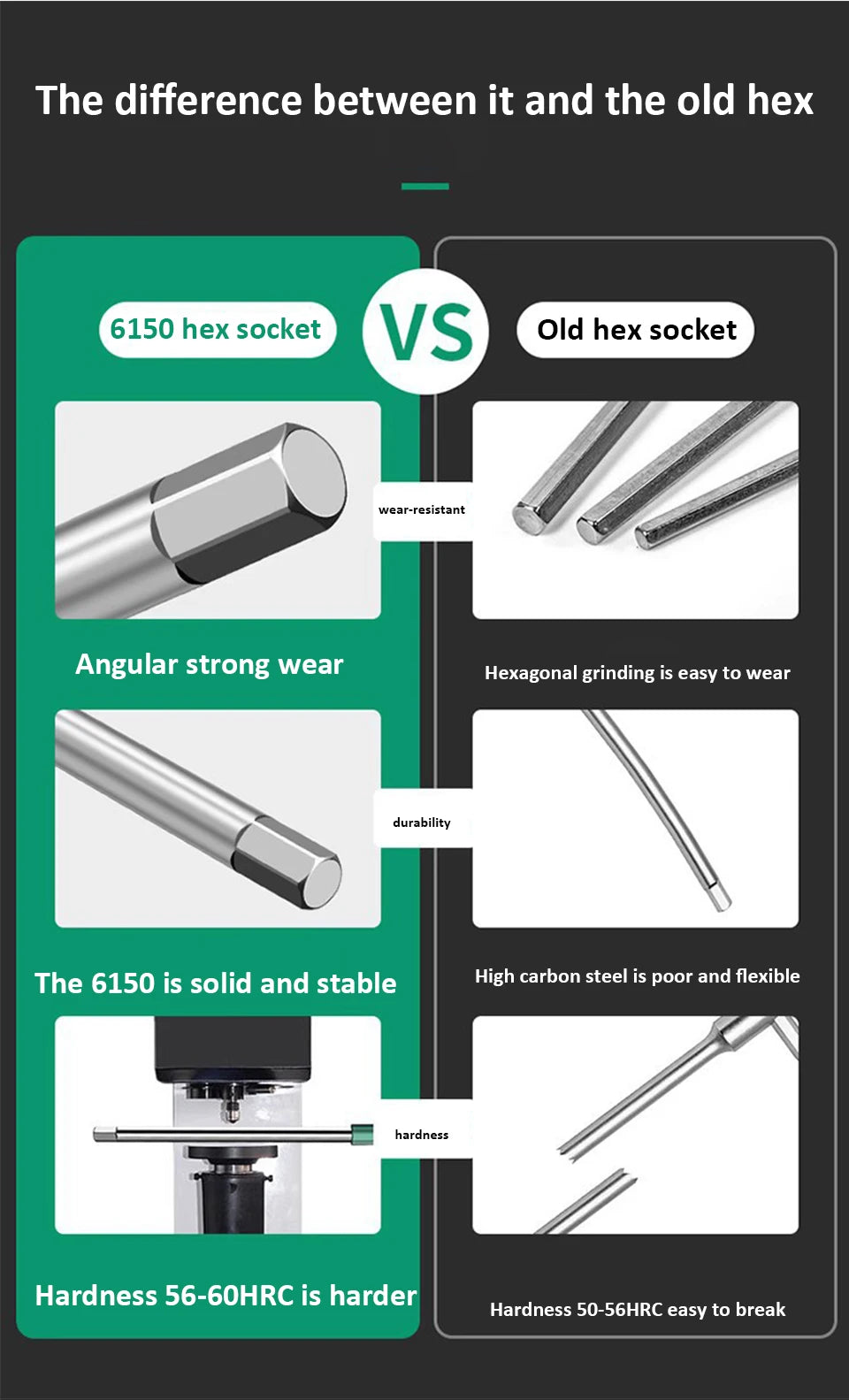 T/L Torx Screwdriver T-Type Allen Hex Wrench 2/2.5/3/3.5/4/4.5/5/6/8/10MM Extended T-Type Chrome Spanner Socket Wrench Hand Tool