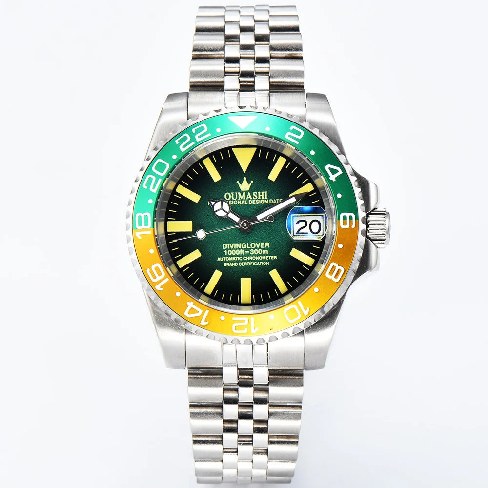 Luxury NH35 Watch 40mm Diver Men's Mechanical Watch Sapphire Glass Automatic Watch NH35 Stainless Steel Watch for men