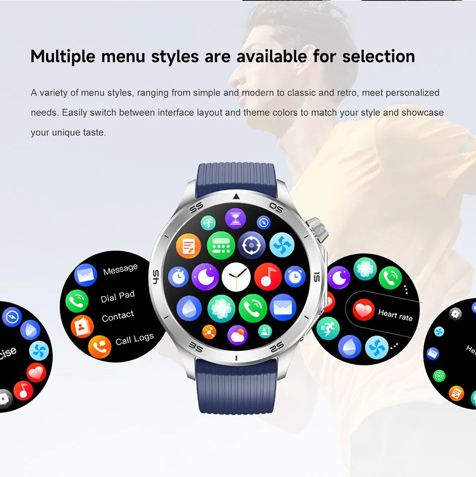 For OPPO Watch X Smart Watch Men High-end Business Men Bluetooth Call IP68 Waterproof Fitness Tracker Smartwatch Man 2025 New