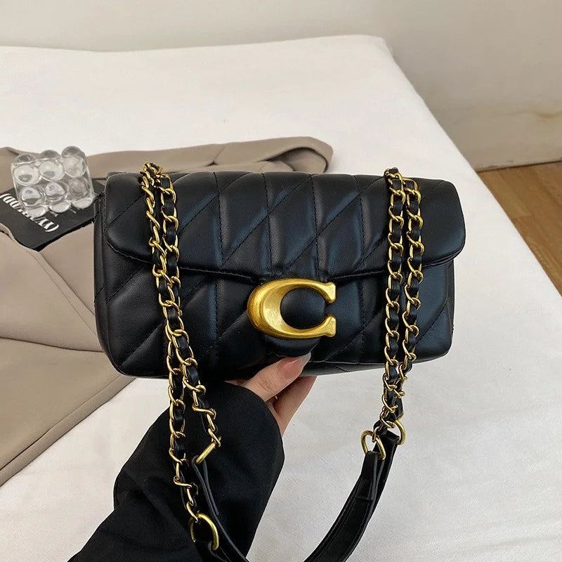 Advanced Chain Diamond Grid Bag, High-quality Women's Small Bag, Small Fragrant Style Crossbody Bag, New Bag, Shoulder Bag