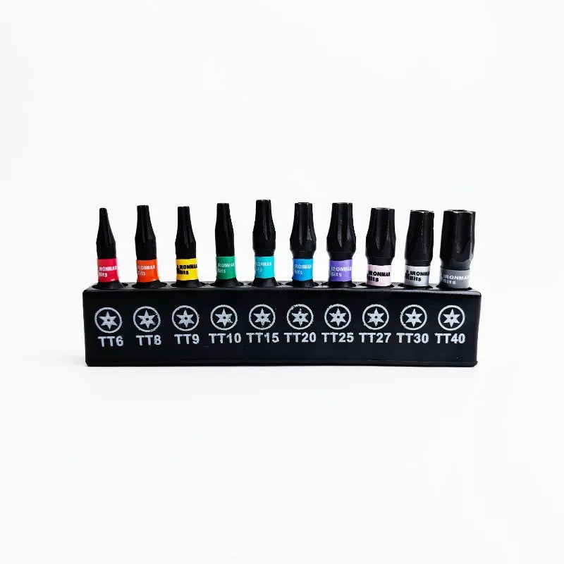 25-150mm Magnetic Screwdriver Bit Set S2 Alloy Steel Torx Impact Screw Driver Bits Hex Shank Batch Head with Holder Hand Tools