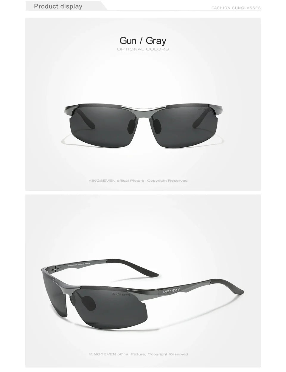 KINGSEVEN UV400 Polarized Men Sunglasses Cycling Driving Mirror Lens Male Glasses Anti-glare Women Fishing High Quality Eyewear