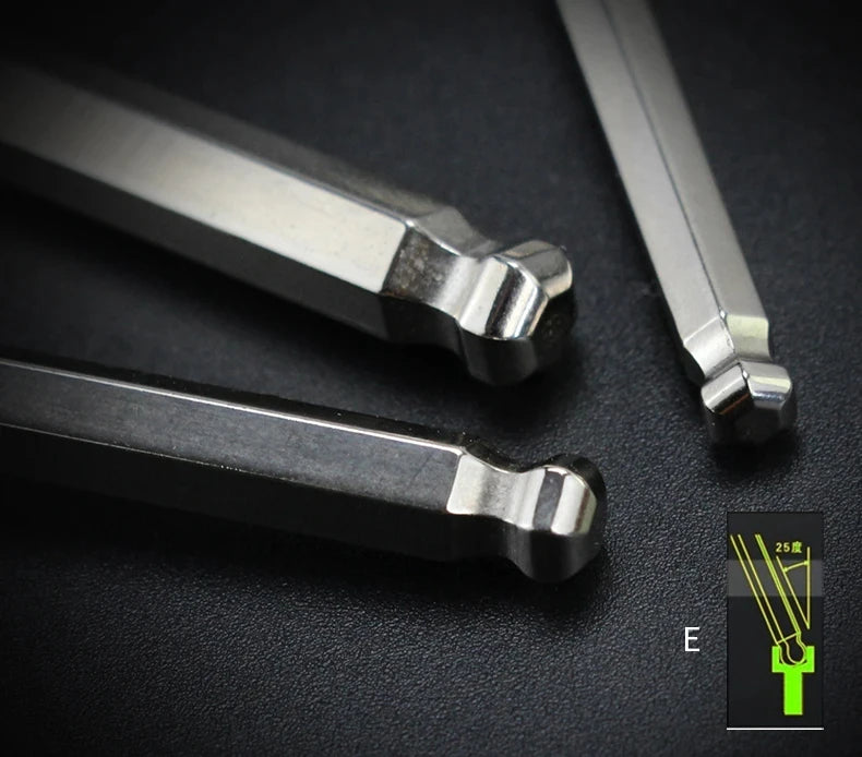 LAOA Mini 7-piece allen wrench hexagonal hexagonal screwdriver set 0.7/0.9/1.3/1.5/2/2.5/ 3mm wrench Allen key