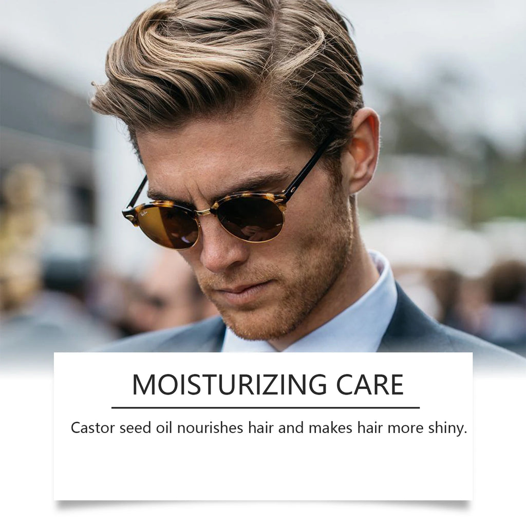 Long Lasting Hair Styling Wax For Men Strong Hold Hairstyle Finished Hair Styling Clay Mud Salon Hair Cream Refreshing Hair Wax