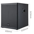 Bar KTV Single 12 Inch Single 15 Inch High-power Subwoofer Passive Speaker PVC Home Theater Subwoofer