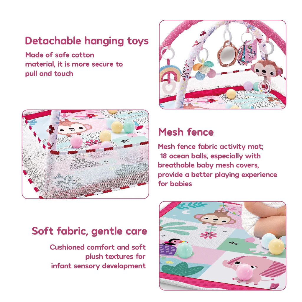 Baby Enlightenment Game Mat Crawling Blanket Early Education Activity Gym Toy Multifunctional Fence Pad Sports Fitness Frame Toy