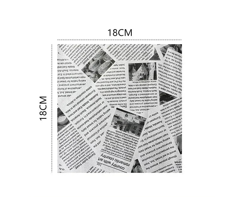 100/1000 Pcs Oil-Proof Paper for Wrapping Burger Bread Fried Food Sandwich Packaging Fryer Air Baking Paper Plate  Accessories