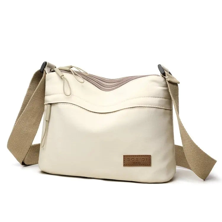 Large Capacity Nylon Bag Women's Casual Style Crossbody Shoulder Bag Portable Fashionable Single Strap Small Square Bag