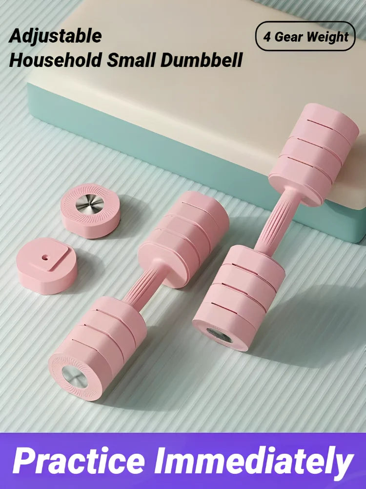 1Pair Adjustable 4In1 Dumbbell Set Ladies Fitness Home Small Thin Arm Weight Loss Equipment Dumbbells Multifunctional