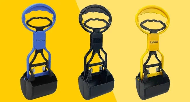 Dog Poop Bags Holder Picker Scooper Dog Waste Clean Up Poop Cleaner Claw Grabber for Dogs Puppy Outdoor Walking Park Tools