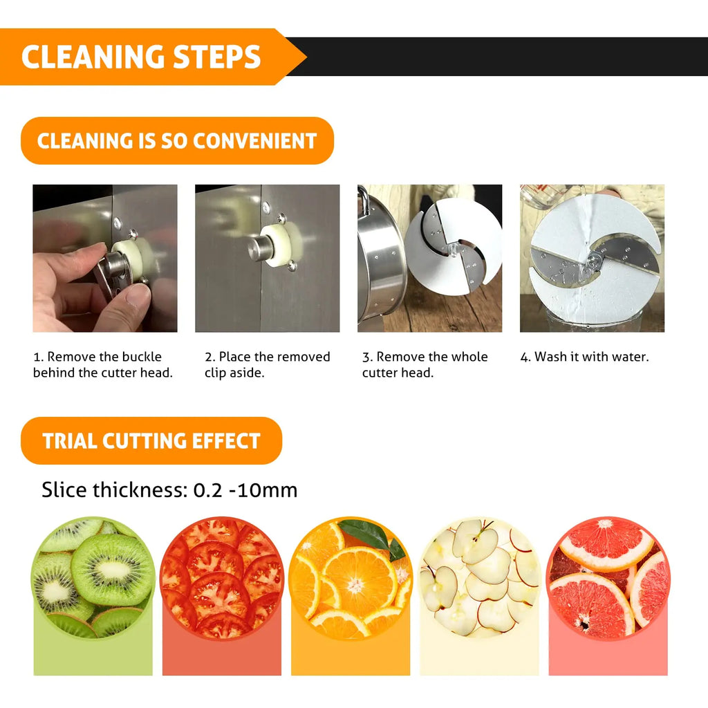 Replace blade for Commercial Vegetable Slicer Stainless Steel Potato Onion Slicer 0-0.5''Thickness Adjustable Manual Fruit Cutte