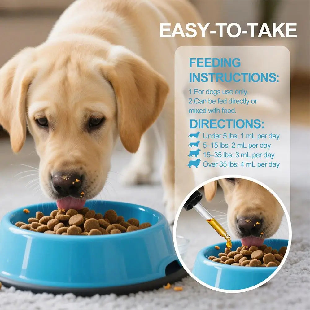 1/3/5Pcs 60ml Dog Pet Collagen Based Staple Food Combined With Nutritional Supplement Drops Gentle Formula For Hair Skin Care