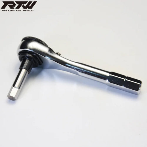 1/4 Inch 6.35mm Ratchet Wrench Quick Release Hex Socket Torque Screwdriver EDC Compact Hand Tool Kit for Car Repair