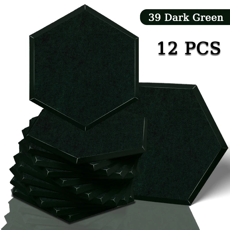 TOUO Acoustic Panel High Density Sound Absorbing Material 12 Pc Soundproofing Panels Studio Acoustic Treatment Sound Isolation