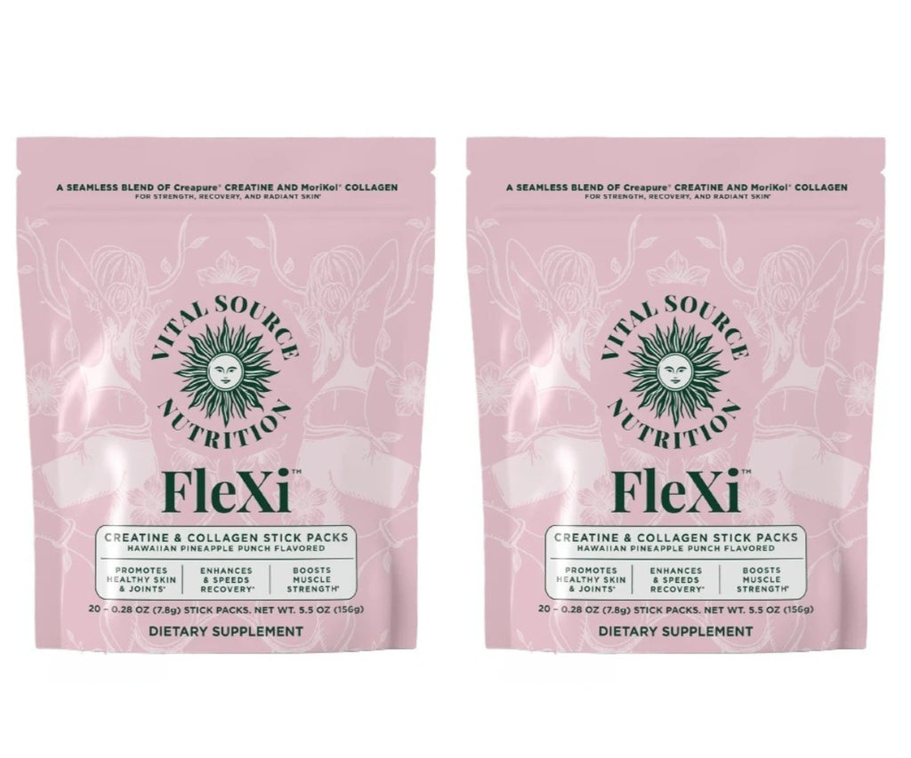 Creatine & Collagen Powder Stick Packs Supports Strength Recovery & Skin Health – Daily Nutrition Supplement  20Servings Per Bag