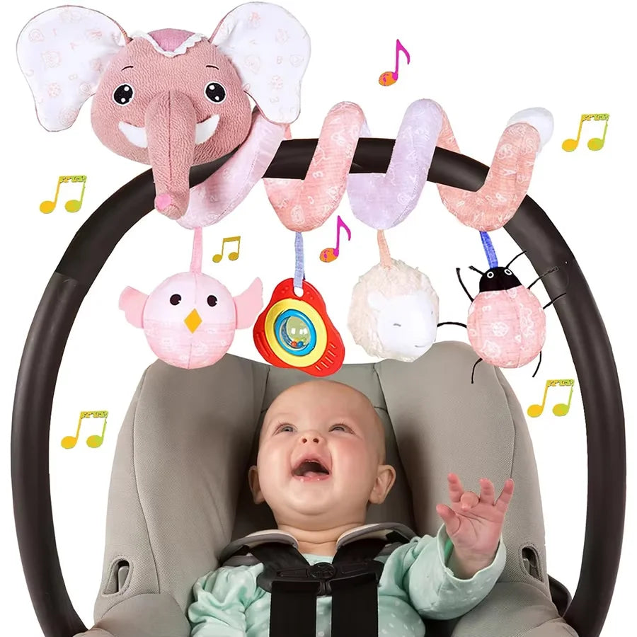 Car Seat Toys Newborn Toys Stroller Toy Baby Toys Carseat Toy for Infants for Carseat Stroller Crib with Music Rattles Teether