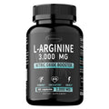L-Arginine 3000mg - Contains Amino Acids, Supports Blood Flow and Heart Function, Promotes Muscle Growth, Boosts Energy