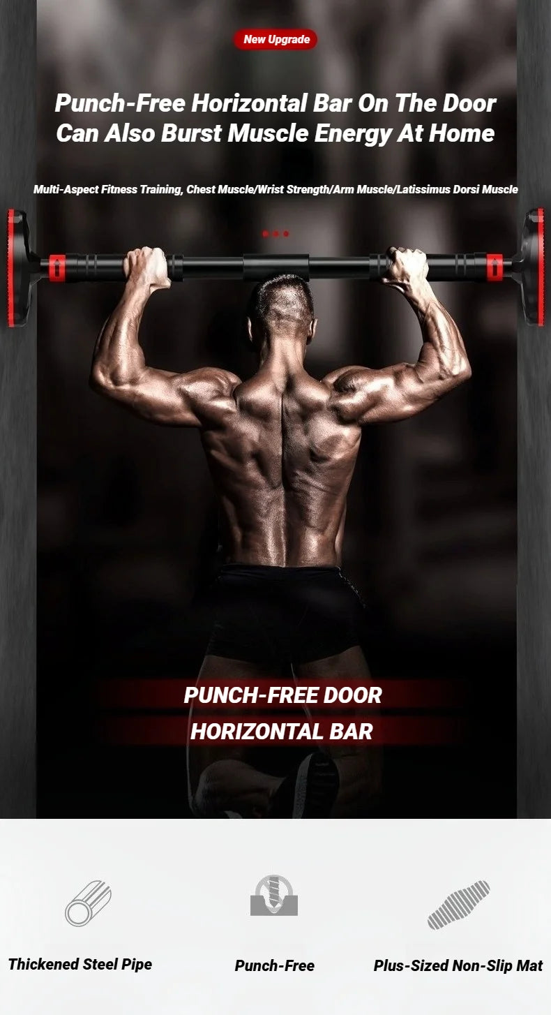 Slider Horizontal Bar Indoor Home Fitness Equipment Pull-Ups Children'S Sports Family No Punching Door Single Adjustable Pull