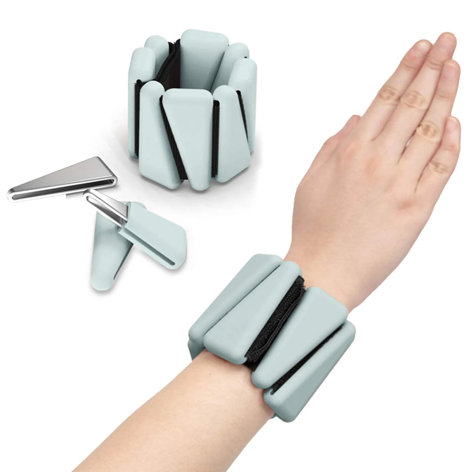 Pilates Weight Bangles Wrist & Ankle Weights for Women les - Set of 2, 1LB/ 2LB Each