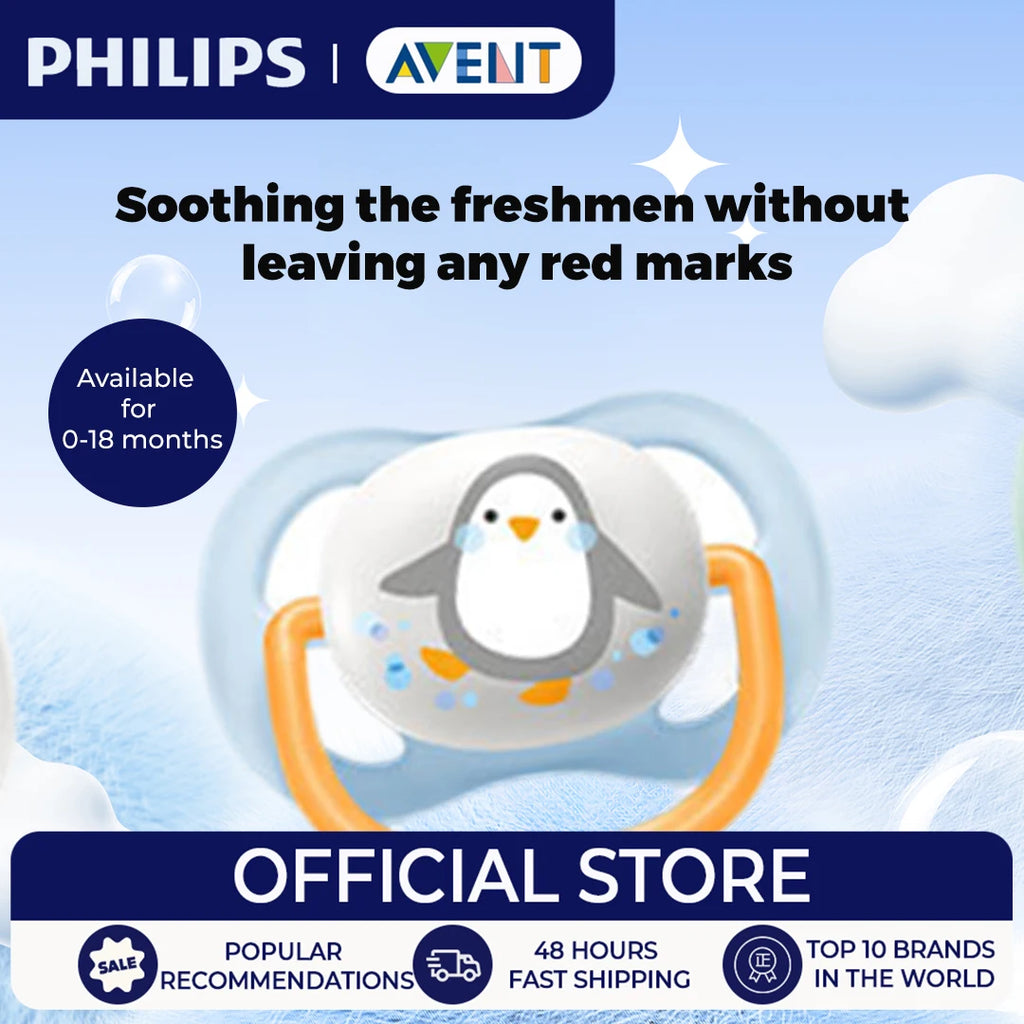 PHILIPS AVENT Silicone Nipple Pacifier Baby Toddler Soothe Kids Newborn Baby Silicone Teething Pacifier Orthodontic Nipples Baby