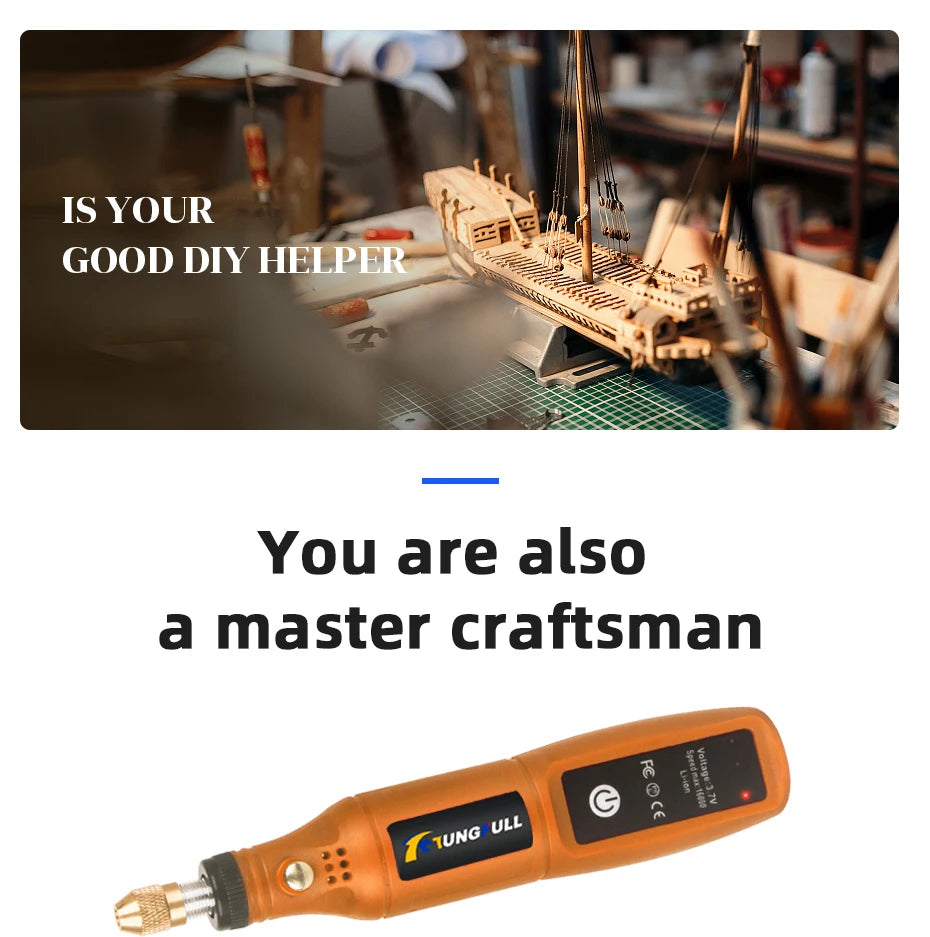 Cordless Mini Electric Rotary Tool Set 16000RPM USB Charging Engraving Pen Electric Drill Dremel Tools Jewelry Metal Polishing