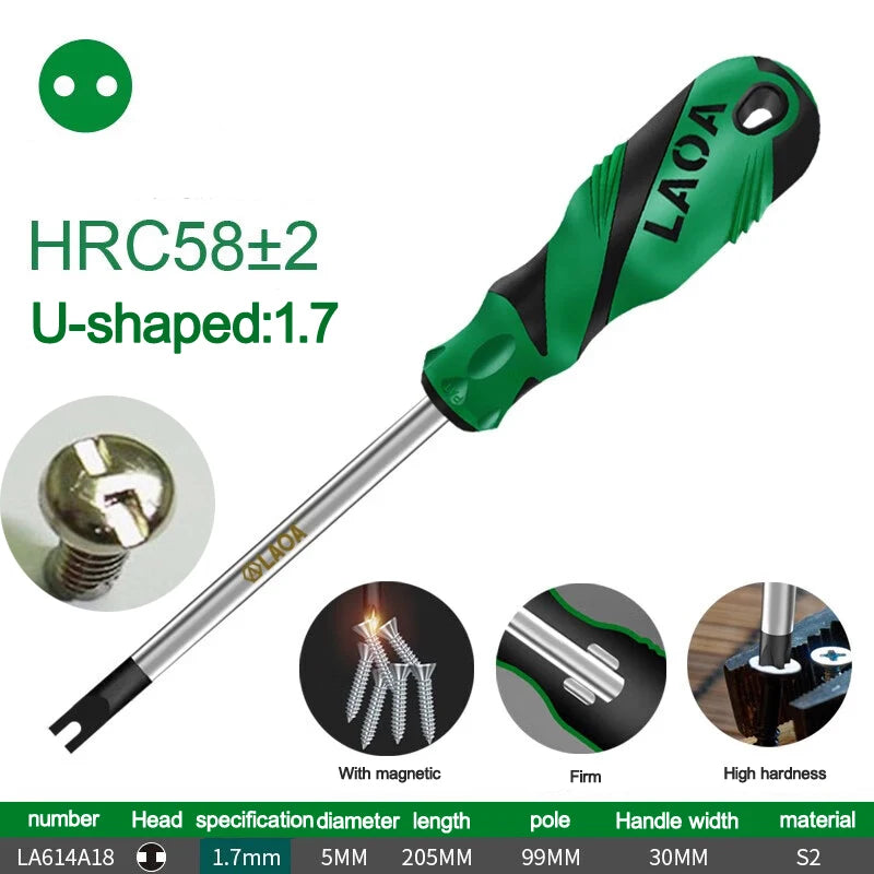 LAOA Special-shaped screwdriver Y-shaped U-shaped H triangle magnetic screwdriver socket screwdriver