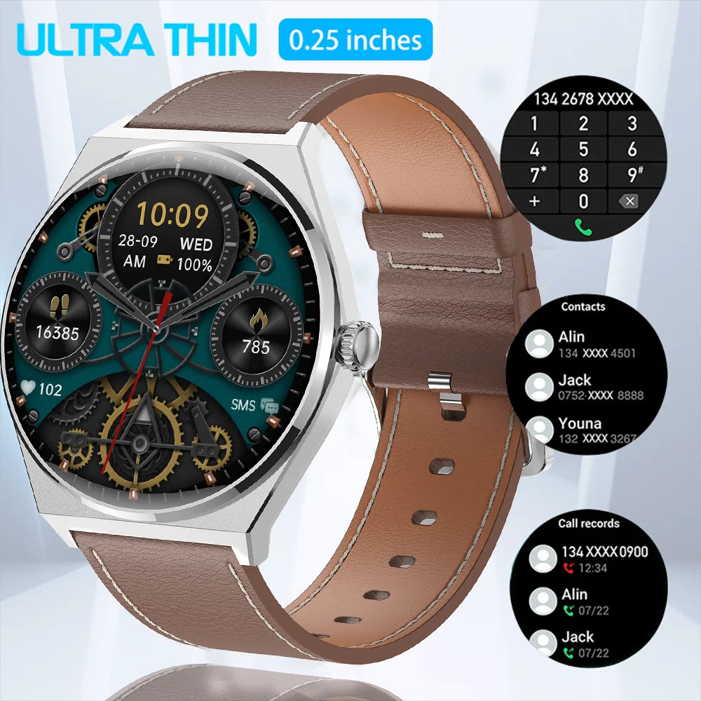DAORKOW New Ultra thin Wireless Call SmartWatch Women Watches Men Sports Fitness Tracker Heart Rate Smartwatches For Android IOS