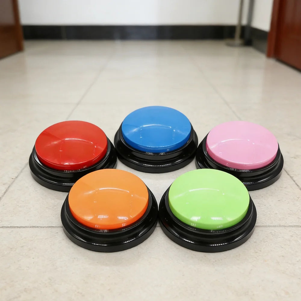 Talking Pet Communication Buttons: Recordable Sound Pad Training Tool for Dogs, Teach Your Pet To "Speak" with Voice Buttons