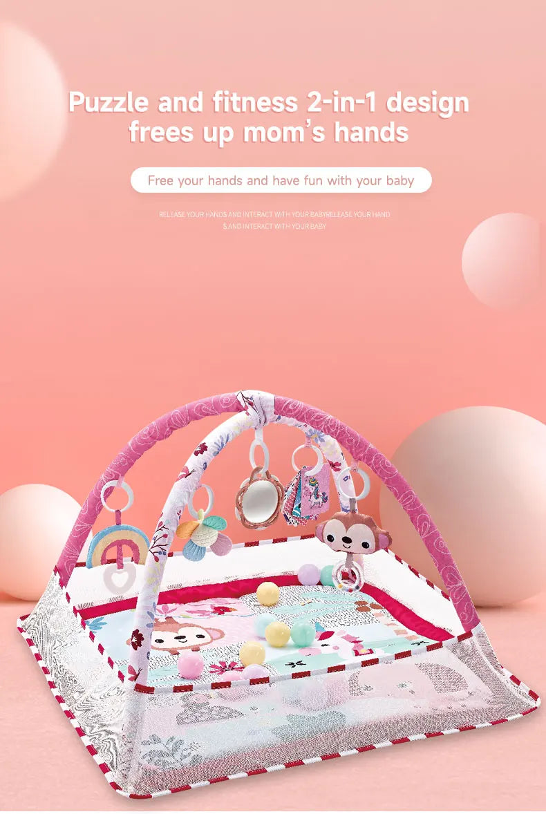 Baby Enlightenment Game Mat Crawling Blanket Early Education Activity Gym Toy Multifunctional Fence Pad Sports Fitness Frame Toy