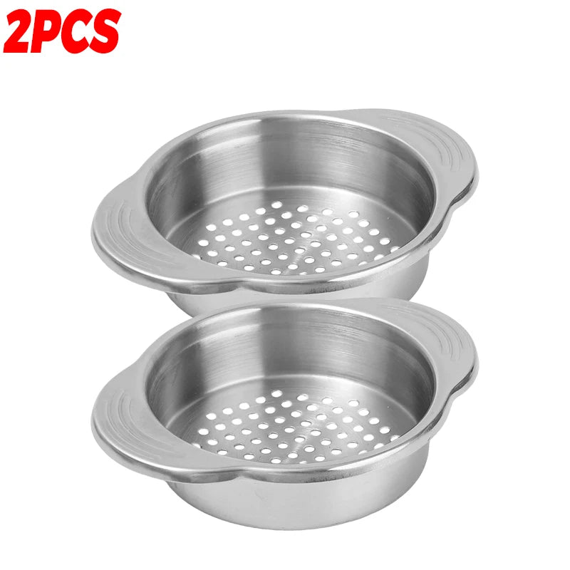 Can Strainer Stainless Steel Food Drainer Double Handle Compact Kitchen Gadget for Tuna Beans Vegetable Quick Drain Tool Durable