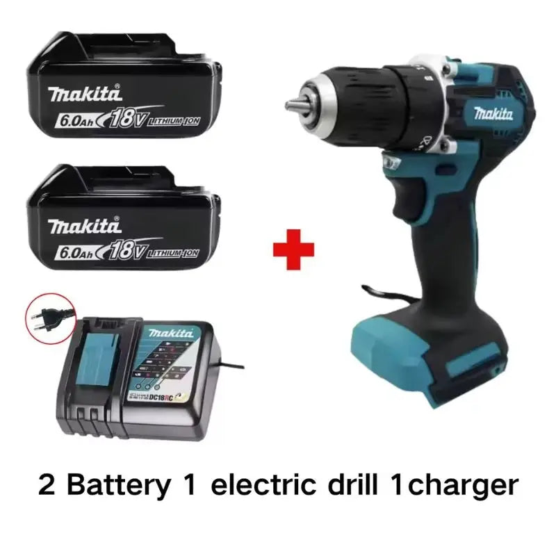 Original Makita DDF487 Cordless Driver Drill Brushless Electric Impact Screwdriver 18V Makita Rechargeable Power Tool battery
