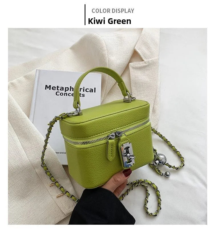 Fashionable Chain Strap  Square Bag for Women Summer New Style Handbag High Quality Crossbody Bag Stylish Trendy Small Bag