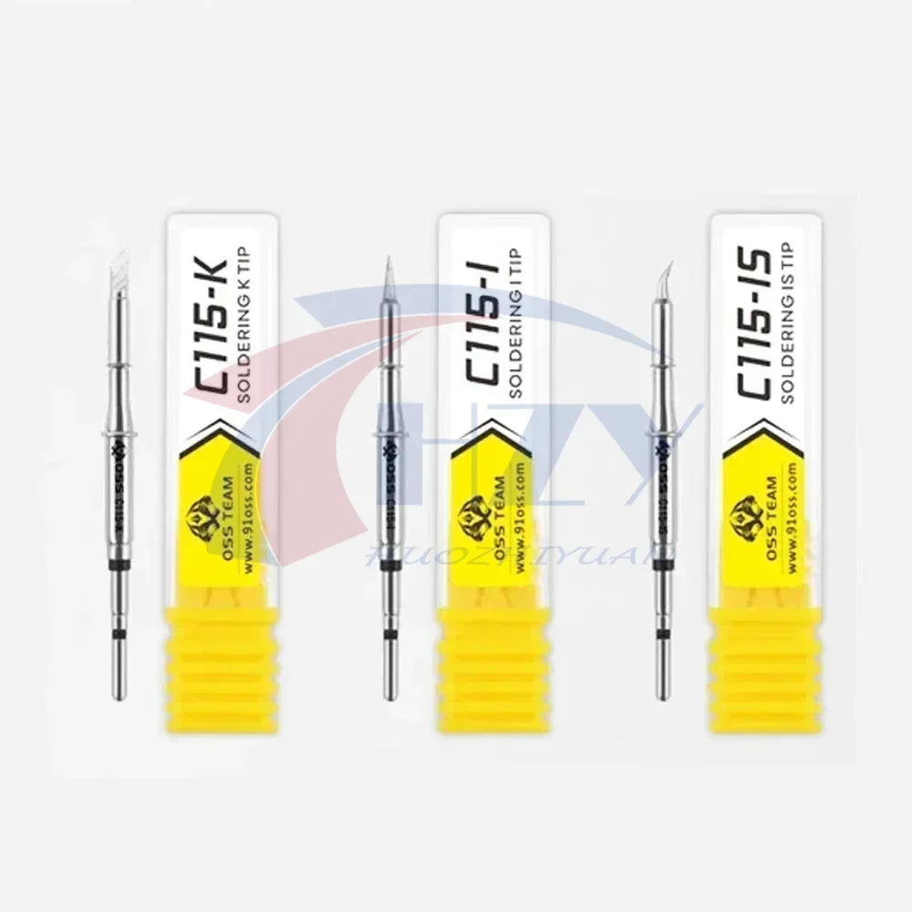 OSS C115 C210 T245 Tips Universal C245 C210 C115 Soldering Iron Tip Compatible SUGUN Maant GVM OSS Soldering Station Handle
