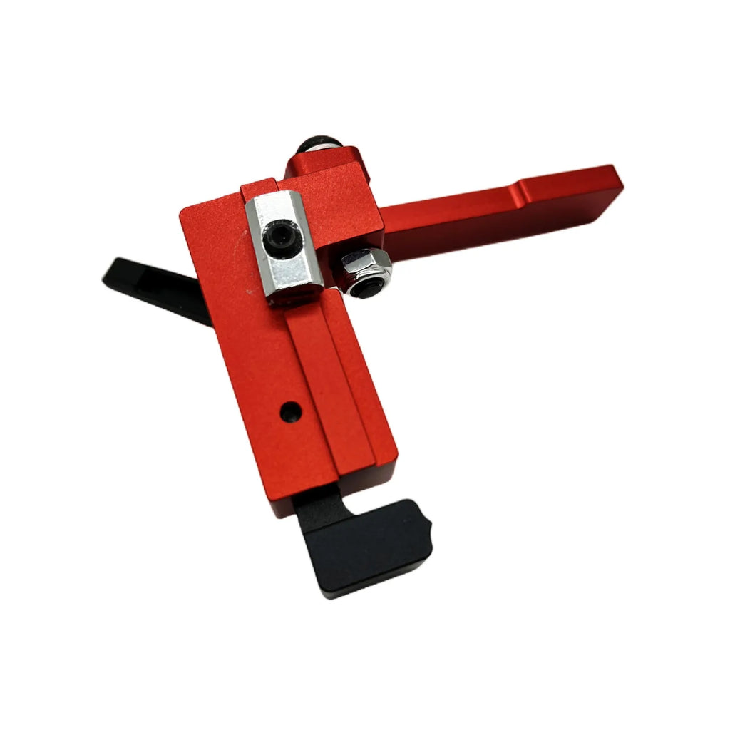 Miter Track Stop T-Slot T-Tracks Stop Chute Locator Aluminium Alloy Backing Connector for Woodworking Guide Rail Table Saw DIY