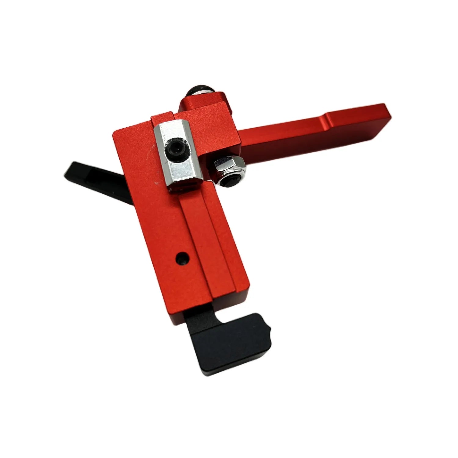Miter Track Stop T-Slot T-Tracks Stop Chute Locator Aluminium Alloy Backing Connector for Woodworking Guide Rail Table Saw DIY