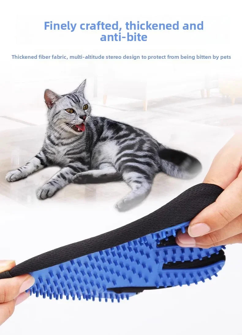Pet Hair Glove Comb Pet Dog Cat Grooming Cleaning Glove Deshedding Hair remover Massage Brush Animal Supplies Cat Accessoies
