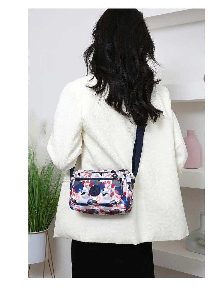 Waterproof Nylon Oxford Cloth Crossbody Bag Women's Single Shoulder Bag Versatile Durable Soft Casual Style Youth Fashion