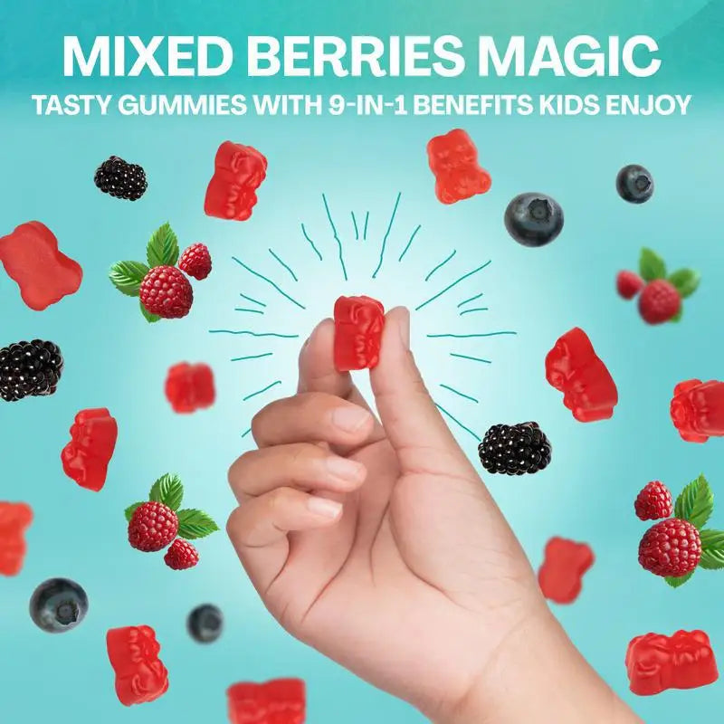 60 Capsules Children's Zeolite Detox Gummy Fruit-flavored Natural Zeolite Gummy To Remove Toxins From The Body Zeolite Gummies