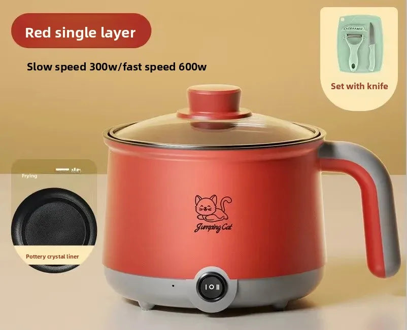 Mini Multi-Function Electric Cooker Small Integrated Steaming And Cooking Dormitory Noodles Home Use Single Person Mini Electric
