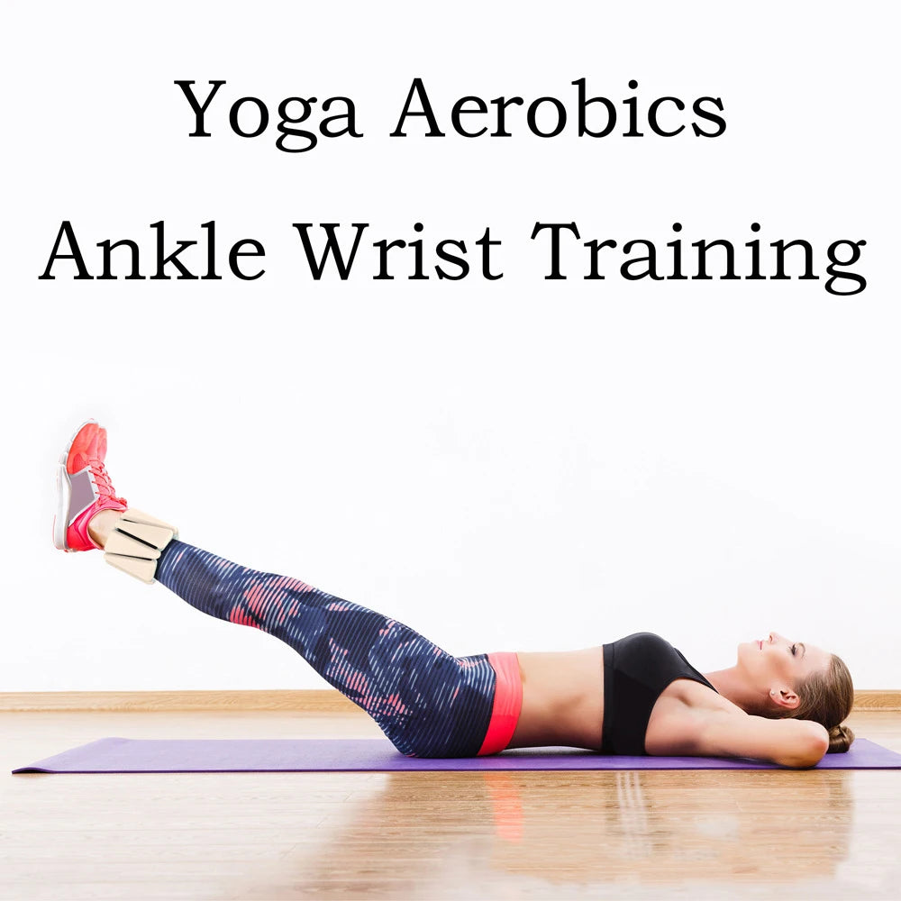 1000g Wrist Weights for Women Men Adjustable Arm & Leg Weight Wearable Weighted Bracelet for Yoga Running Cardio Gym Workouts