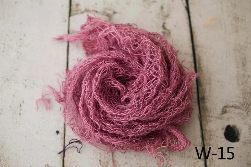 Newborn Photography Props Handmade Twine Net Folding Linen Blanket Mat Background Photo Decoration Studio Shooting Accessories