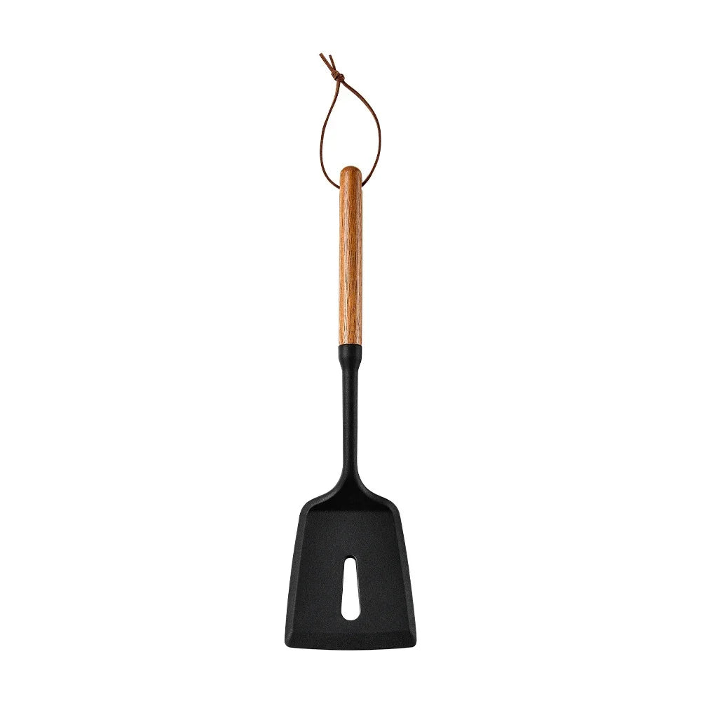 1/7Pcs Black Food Grade Silicone Kitchen Cookware Utensils Spatula Spoon Oil Brush Practical Cooking Tool Kitchenware Set