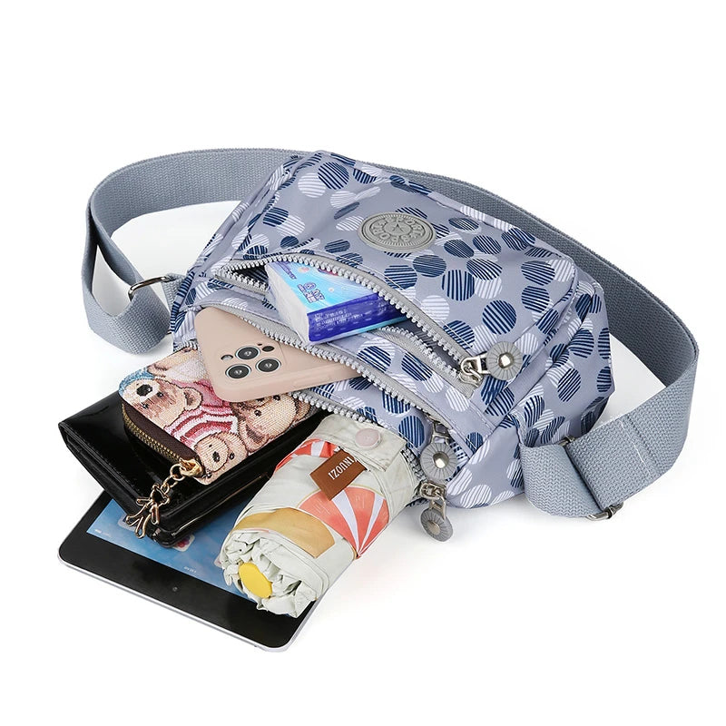 Waterproof Nylon Oxford Cloth Crossbody Bag Women's Single Shoulder Bag Versatile Durable Soft Casual Style Youth Fashion